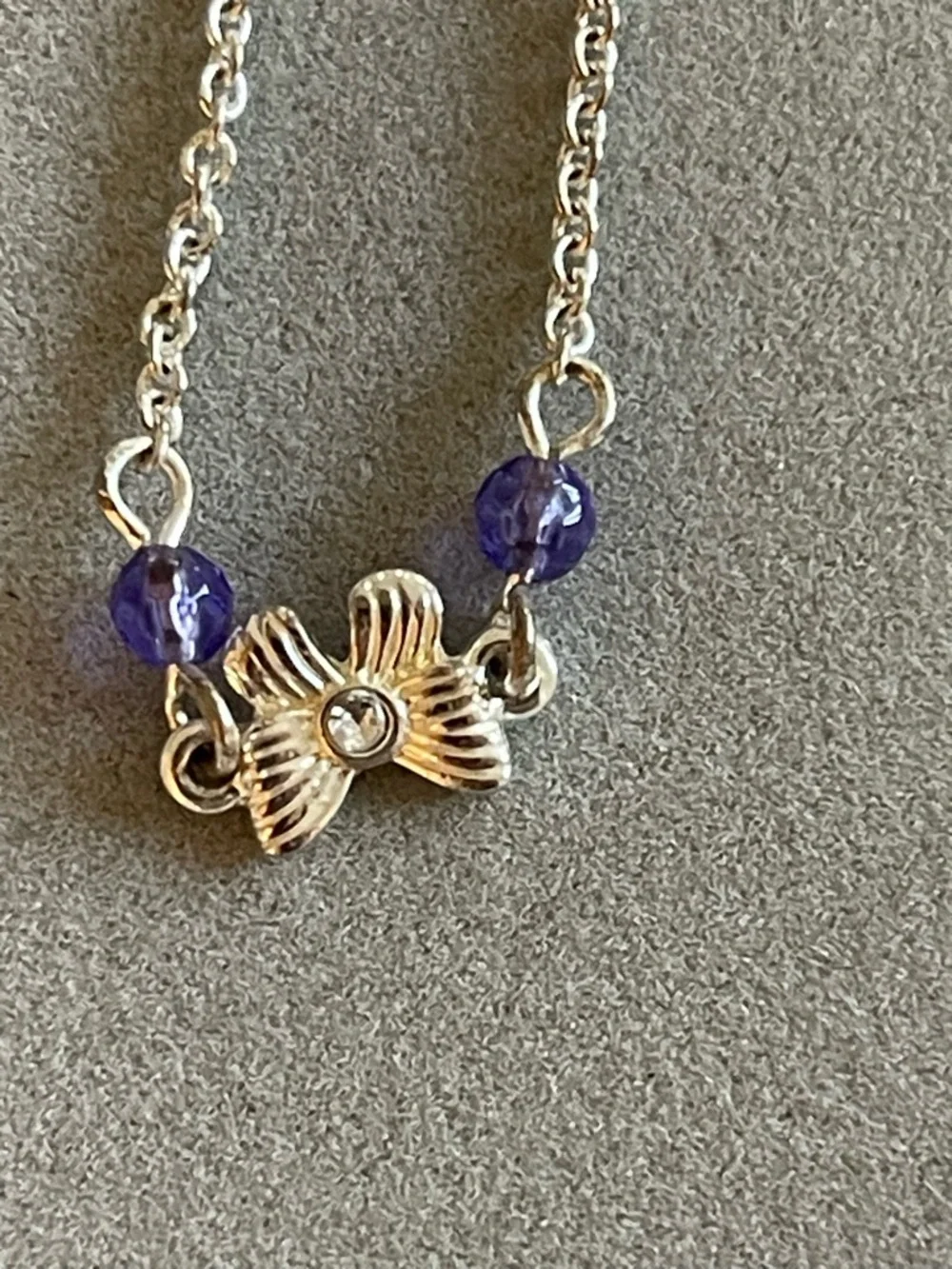 Set of 5 Ankle Bracelets.  Butterfly/Rhinestone theme.